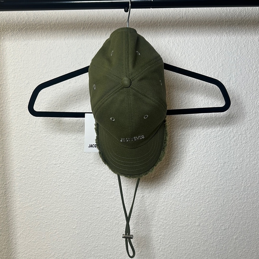 Jacquemus Khaki Green Baseball Cap